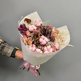 Букет из сухих цветов (сухоцветы) №183