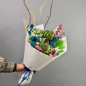 Букет из сухих цветов (сухоцветы) №185