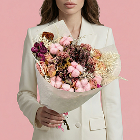 Букет сухоцветов (из сухих цветов) №183