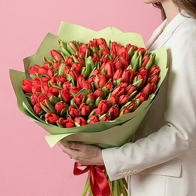 101 красный тюльпан 101 красный тюльпан