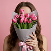 Букет "19 розовых тюльпанов"