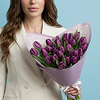 Букет "25 фиолетовых тюльпанов"