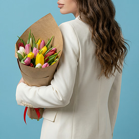 25 тюльпанов микс