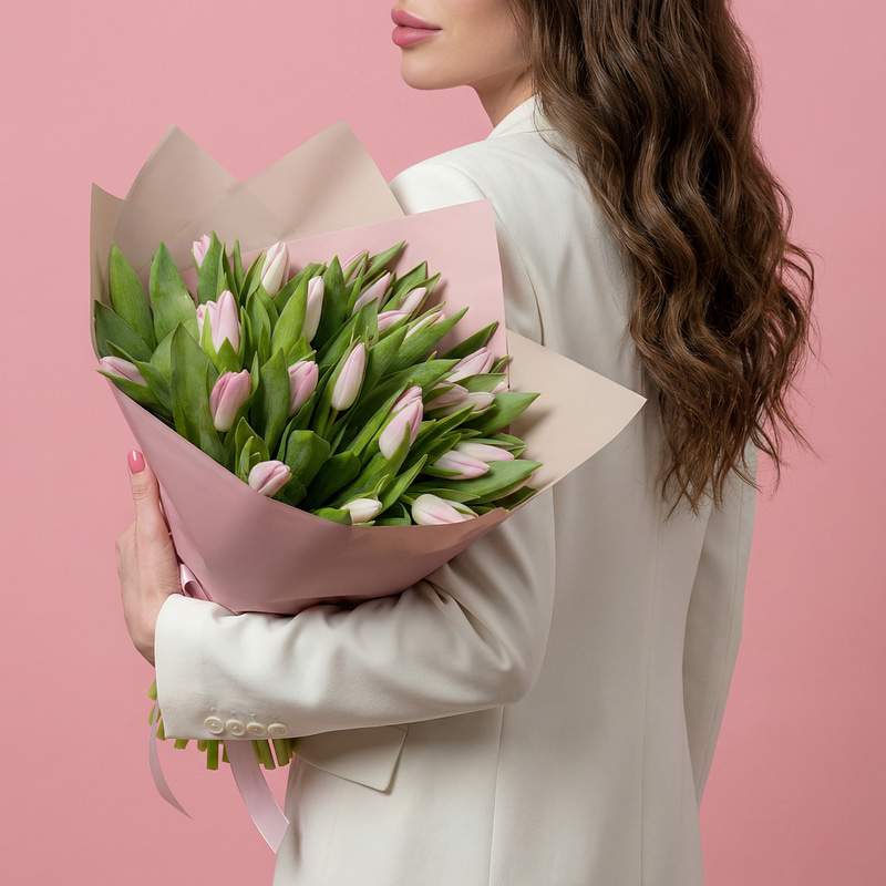 Букет "31 розовый тюльпан"