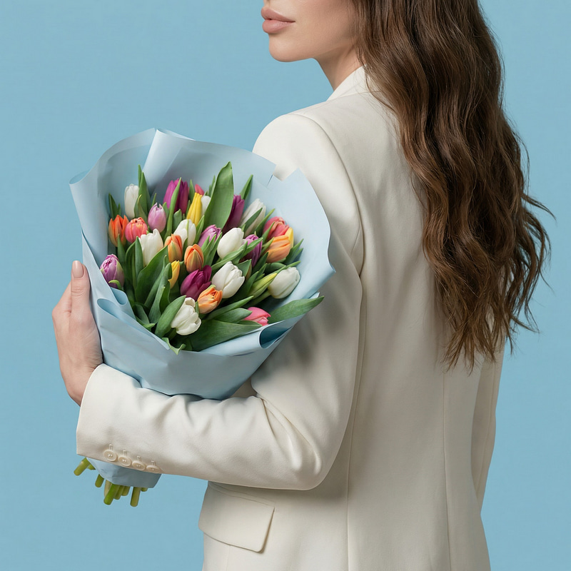 Букет "31 тюльпан микс"