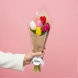 5 тюльпанов микс