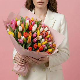75 тюльпанов микс 75 тюльпанов микс