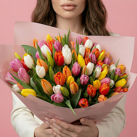 75 тюльпанов микс 75 тюльпанов микс