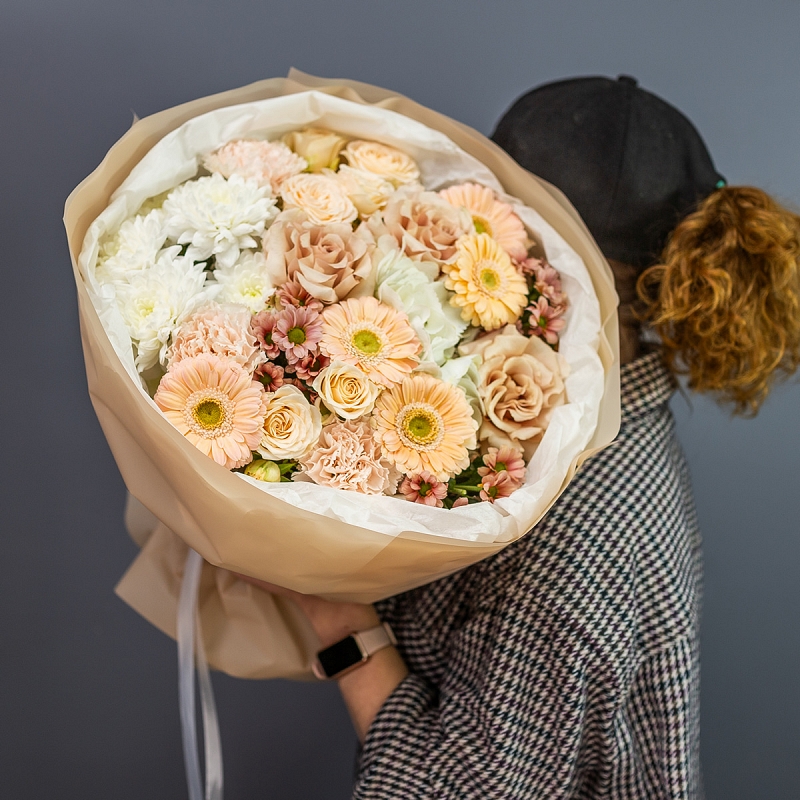 Букет "Лёгкий абрикос"