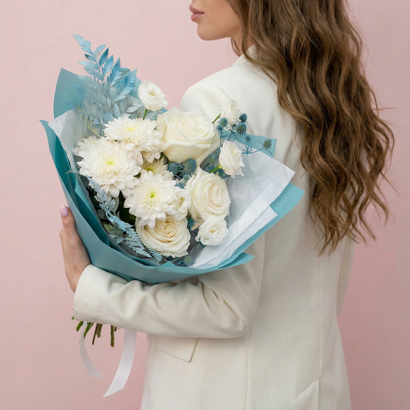 Букет "Белый мел"