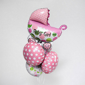 Набор шаров "Baby Girl"