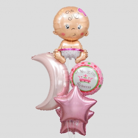 Набор шаров "С Днем Рождения девочки"